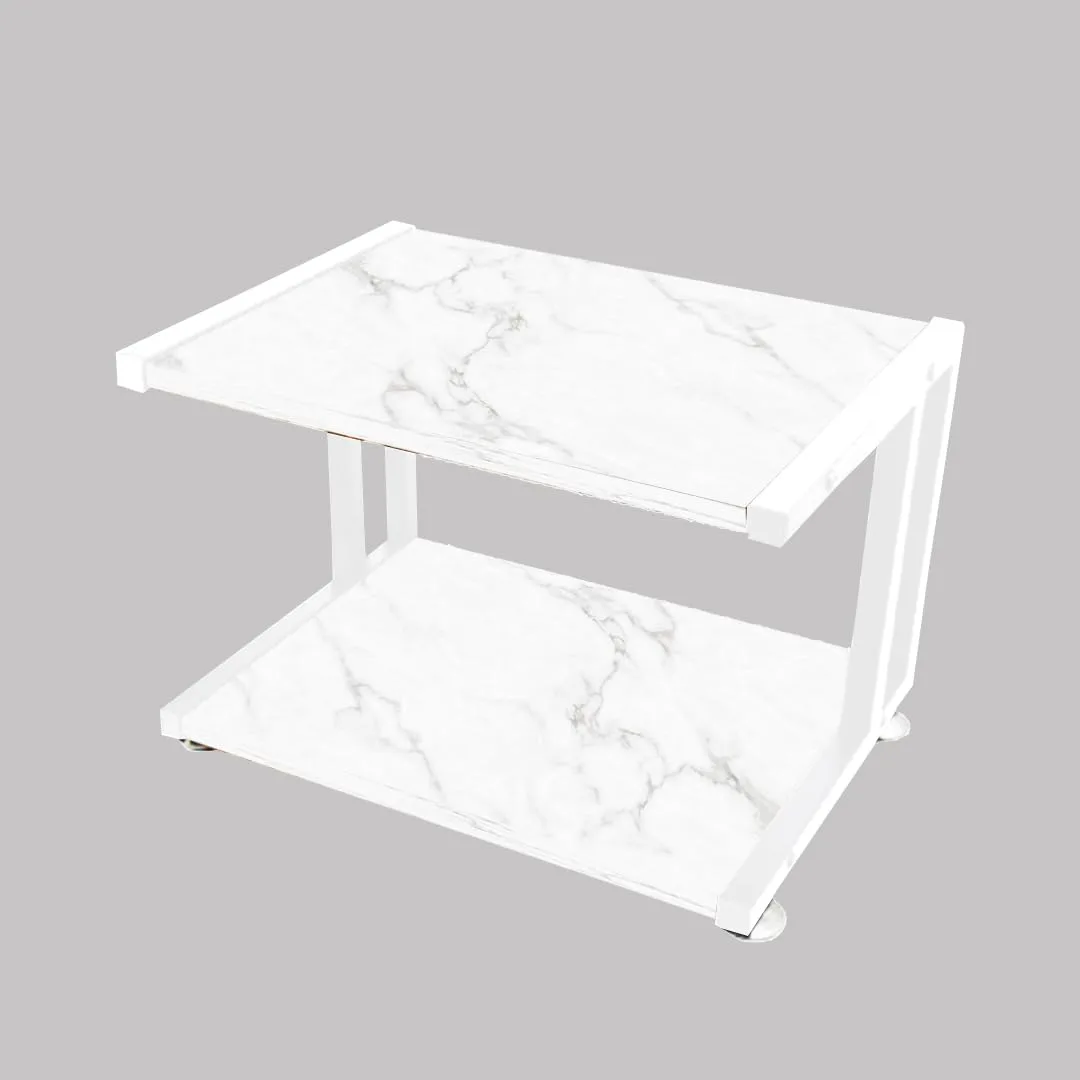 Two-Tier Printer Stand — White Options