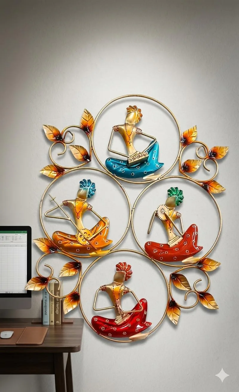 Rajasthani Musician Wall Sculpture