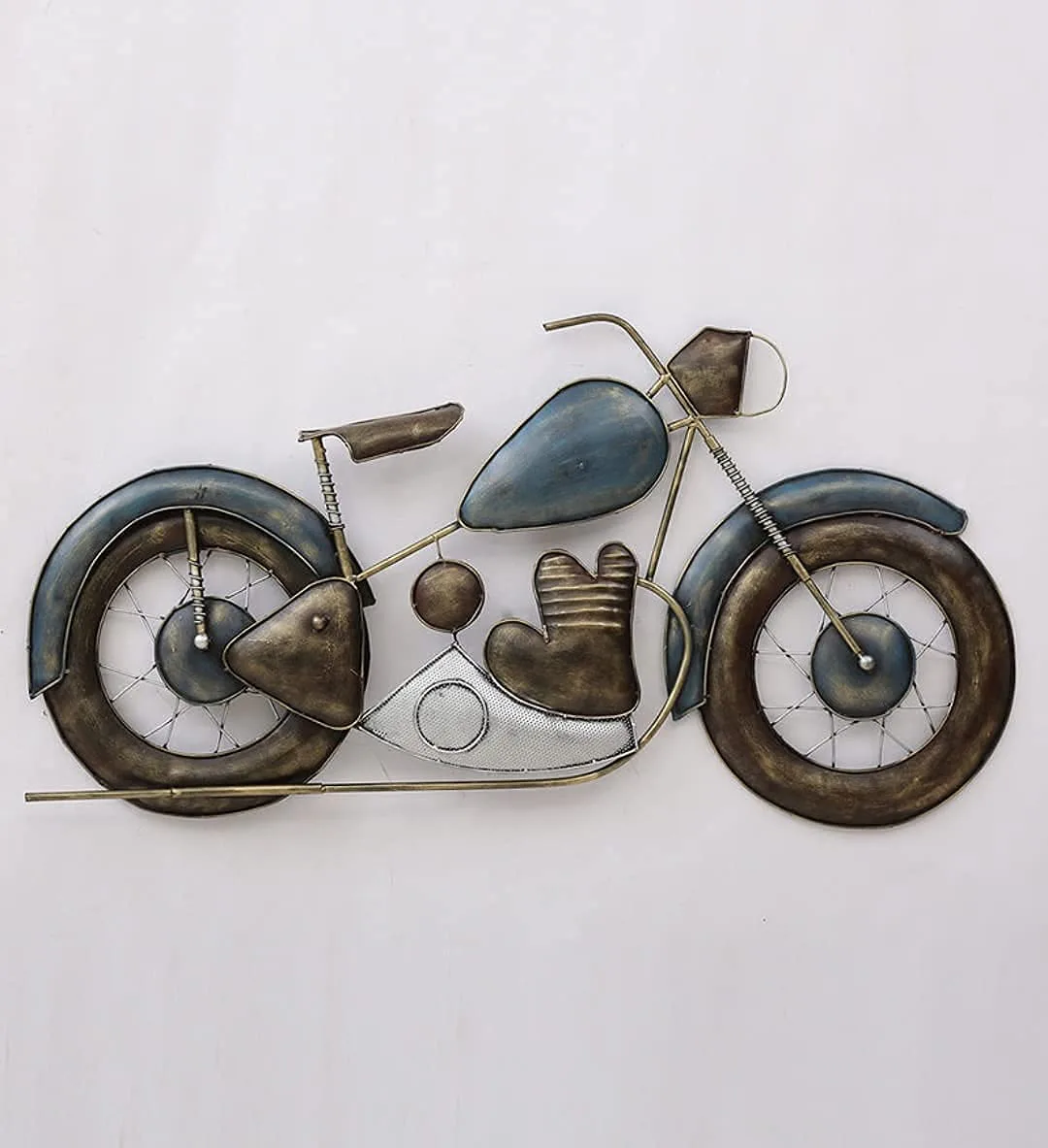 Motorcycle Wall Art, Red · 42 × 2 × 23 in