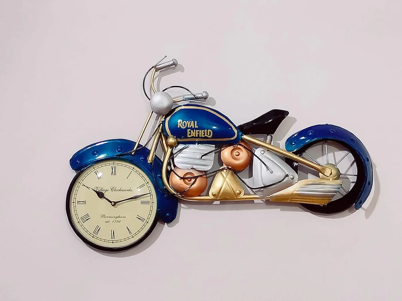 Vintage Motorcycle Wall Clock