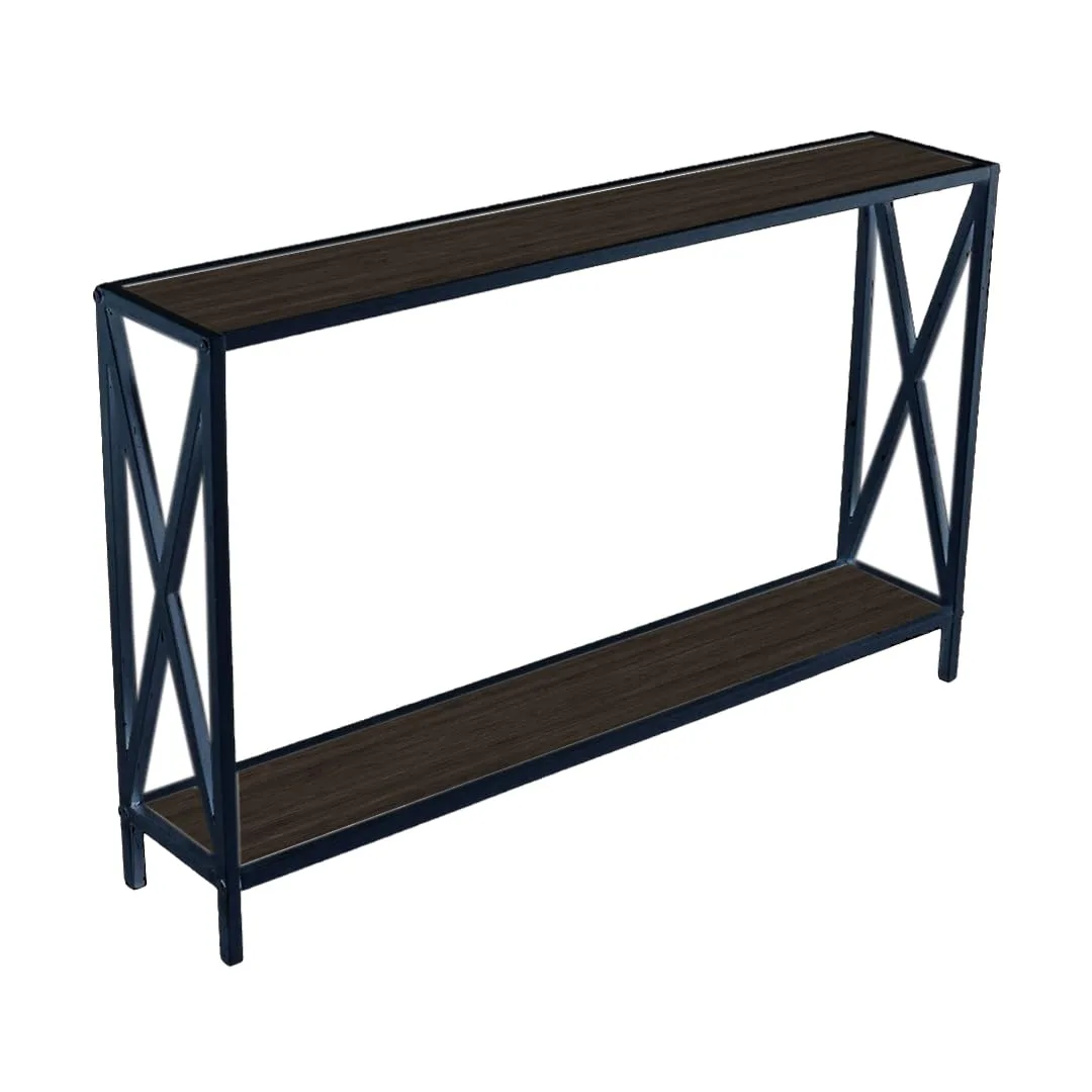 X-Frame Two-Tier Console Table