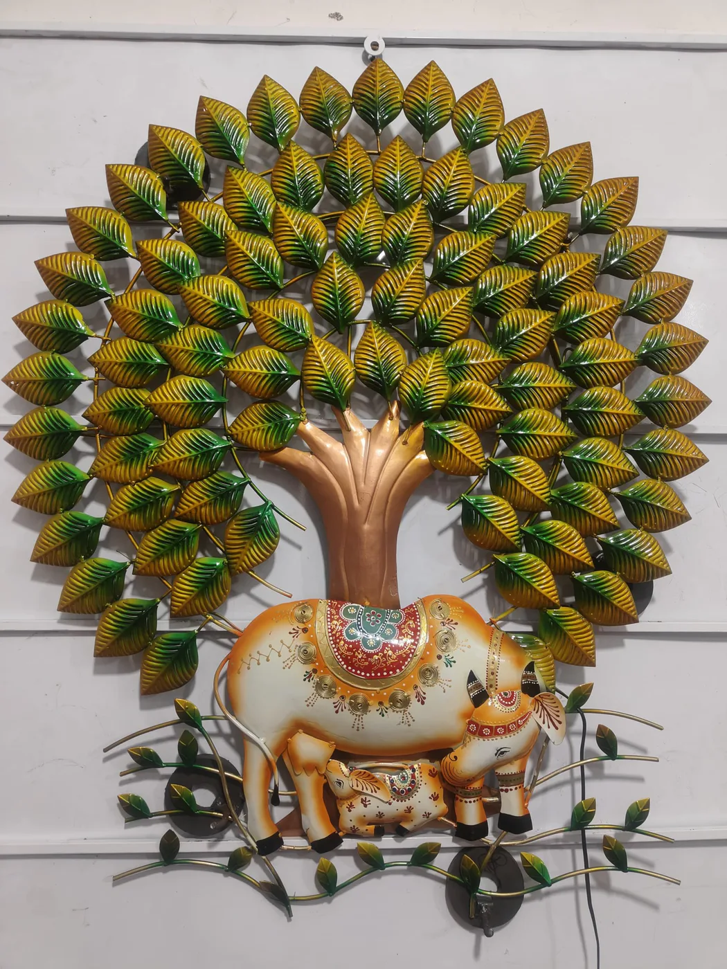 Kamdhenu & Kalpavriksha Wall Art