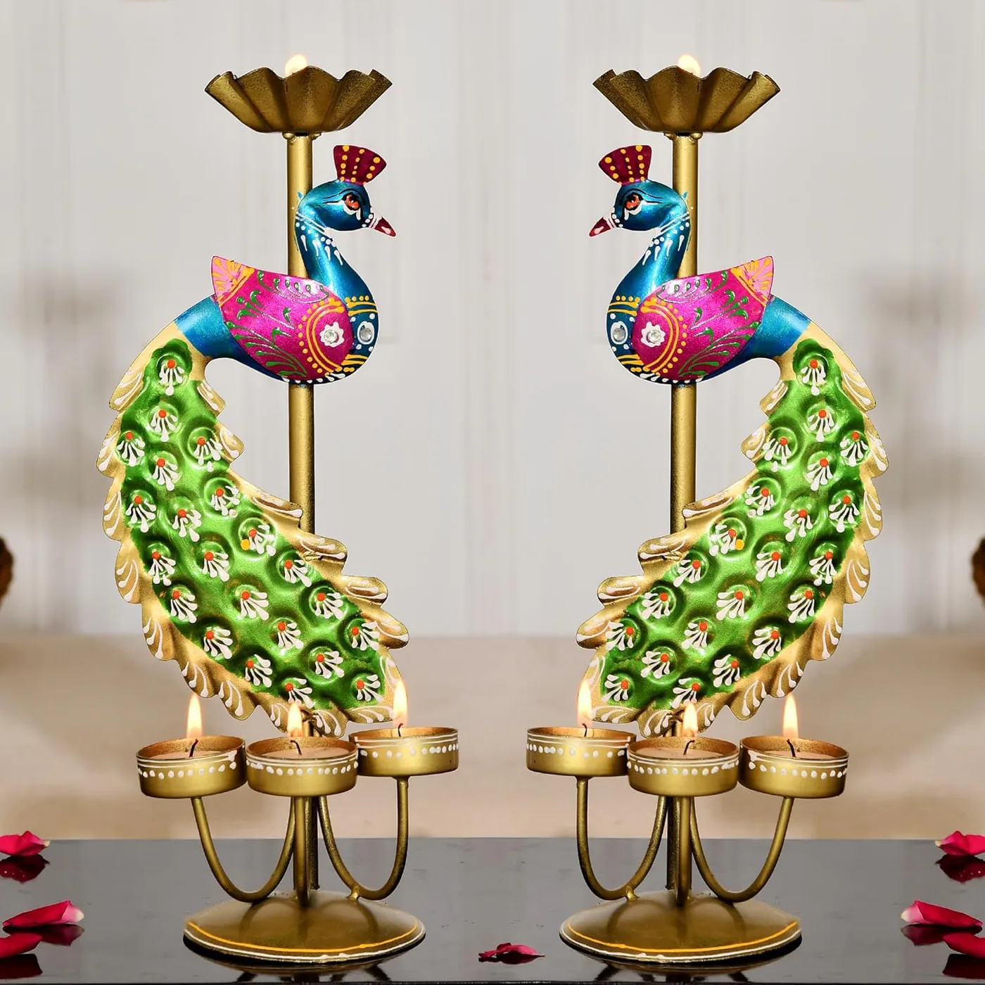 Peacock Tealight Stand